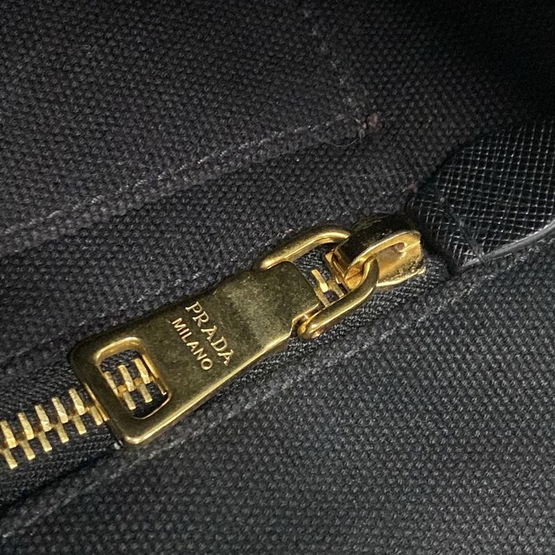 Prada Tote Bag Canapa Black