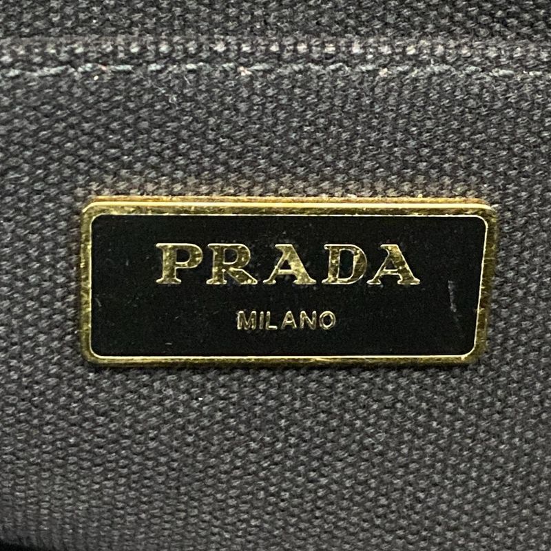 Prada Tote Bag Canapa Black