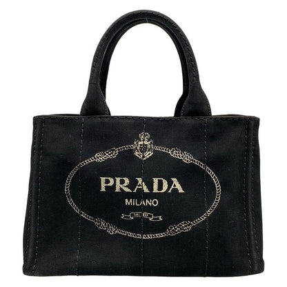 Prada Tote Bag Canapa Black