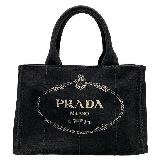 Prada Tote Bag Canapa Black
