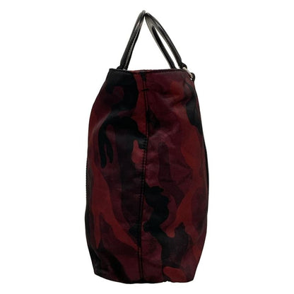 Prada Handbag - Red and Black Camouflage