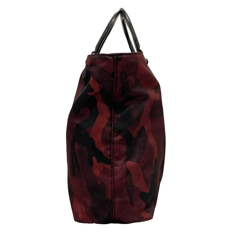 Prada Handbag - Red and Black Camouflage