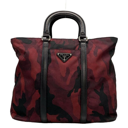 Prada Handbag - Red and Black Camouflage