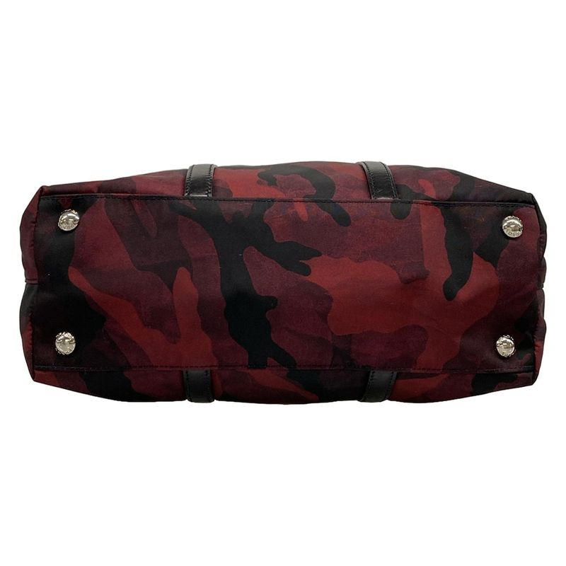 Prada Handbag - Red and Black Camouflage