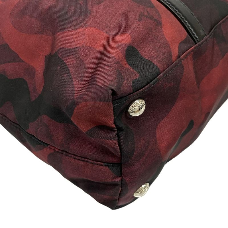 Prada Handbag - Red and Black Camouflage