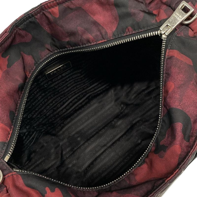 Prada Handbag - Red and Black Camouflage