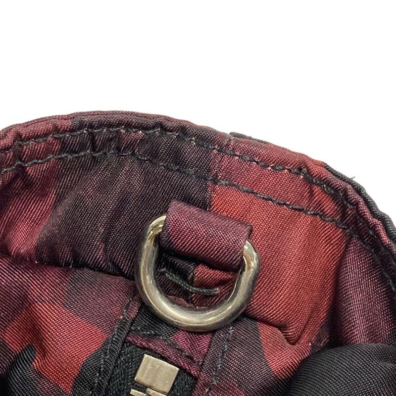 Prada Handbag - Red and Black Camouflage