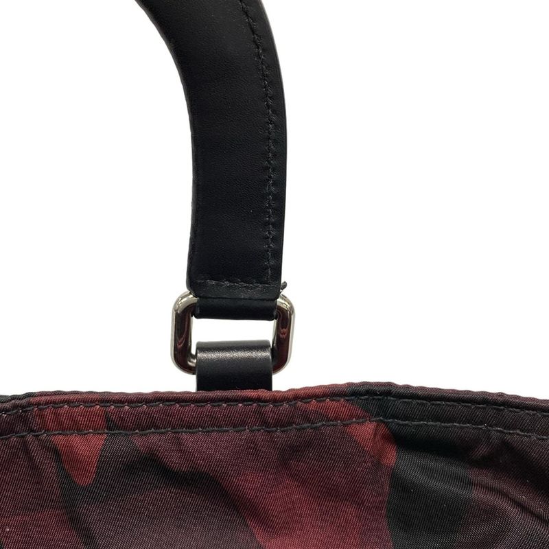 Prada Handbag - Red and Black Camouflage