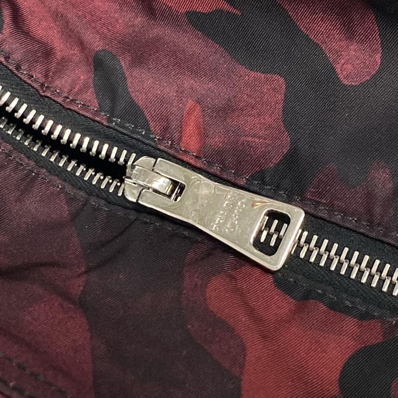 Prada Handbag - Red and Black Camouflage