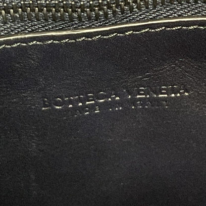 Bottega Veneta Shoulder Bag Excellent Condition Intrecciato Black Leather