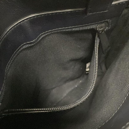 Bottega Veneta Shoulder Bag Excellent Condition Intrecciato Black Leather