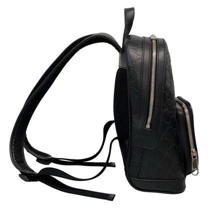 Gucci Backpack Gucci Guccissima Line 450967 Black Leather