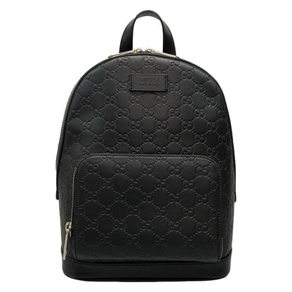 Gucci Backpack Gucci Guccissima Line 450967 Black Leather