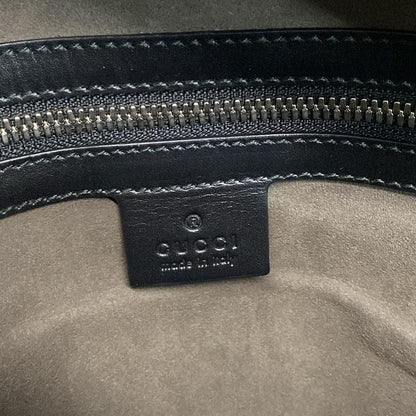 Gucci Backpack Gucci Guccissima Line 450967 Black Leather