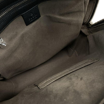 Gucci Backpack Gucci Guccissima Line 450967 Black Leather