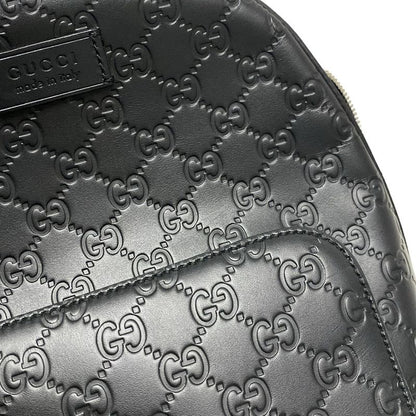 Gucci Backpack Gucci Guccissima Line 450967 Black Leather