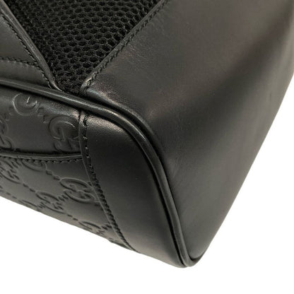 Gucci Backpack Gucci Guccissima Line 450967 Black Leather