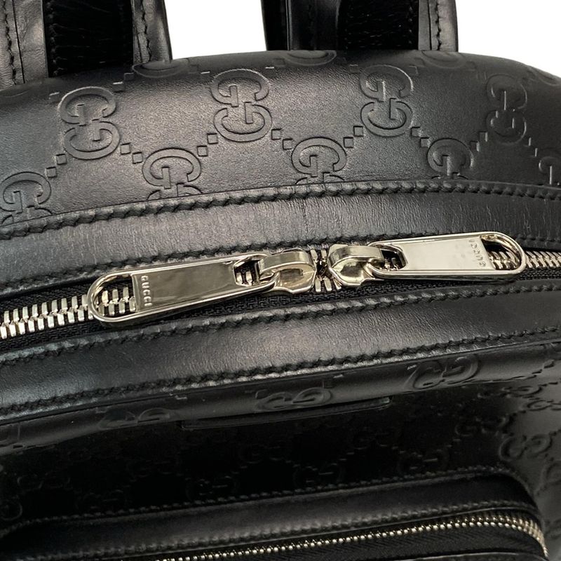 Gucci Backpack Gucci Guccissima Line 450967 Black Leather