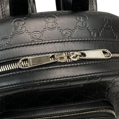 Gucci Backpack Gucci Guccissima Line 450967 Black Leather