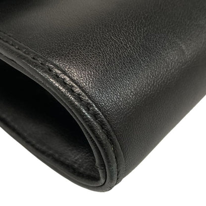 Gucci Shoulder Bag Interlocking G 628521 Black Detachable Strap 2way Leather