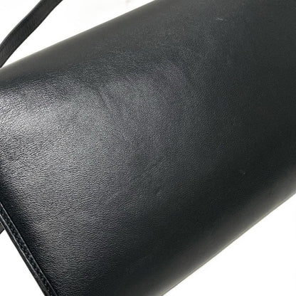 Gucci Shoulder Bag Interlocking G 628521 Black Detachable Strap 2way Leather