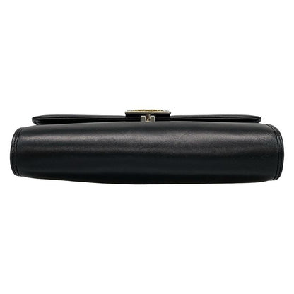 Gucci Shoulder Bag Interlocking G 628521 Black Detachable Strap 2way Leather