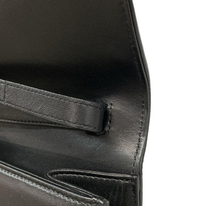 Gucci Shoulder Bag Interlocking G 628521 Black Detachable Strap 2way Leather