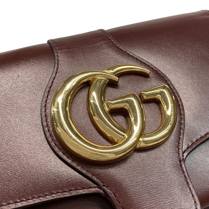 Gucci Shoulder Bag Ally 550129 Bordeaux Leather