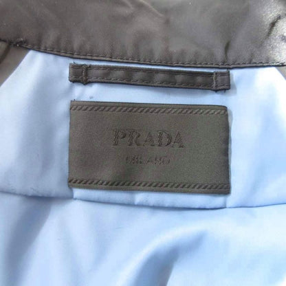 Prada 18ss Stand Collar Nylon Jacket Blouson Rubber Logo S Black - Mnk3