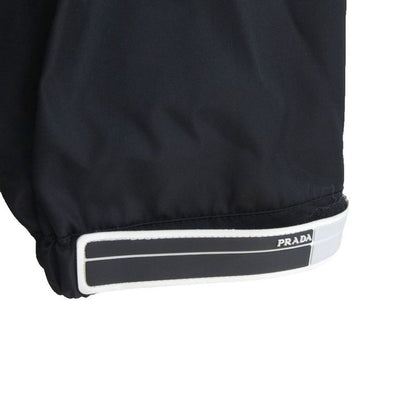 Prada 18ss Stand Collar Nylon Jacket Blouson Rubber Logo S Black - Mnk3