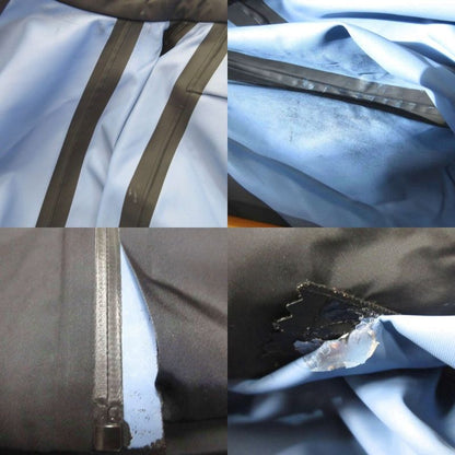 Prada 18ss Stand Collar Nylon Jacket Blouson Rubber Logo S Black - Mnk3