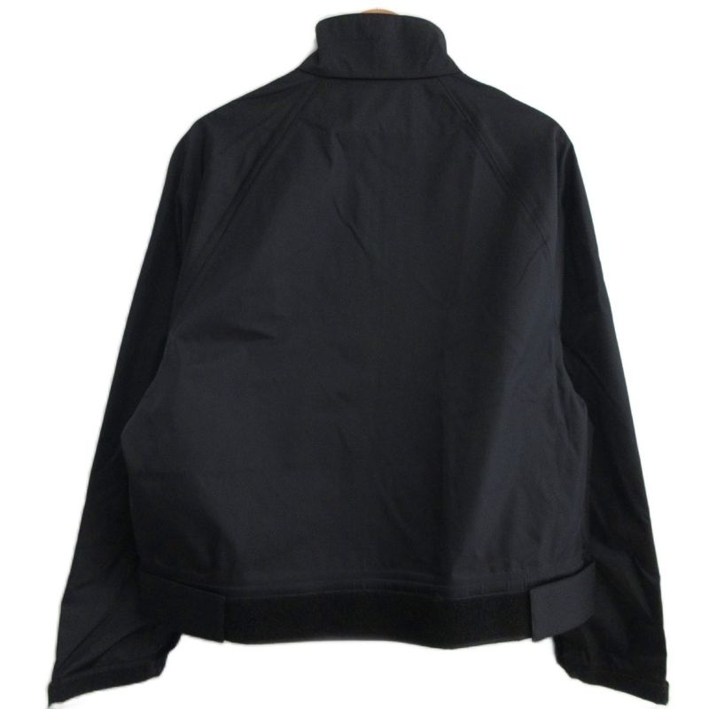 Prada 18ss Stand Collar Nylon Jacket Blouson Rubber Logo S Black - Mnk3