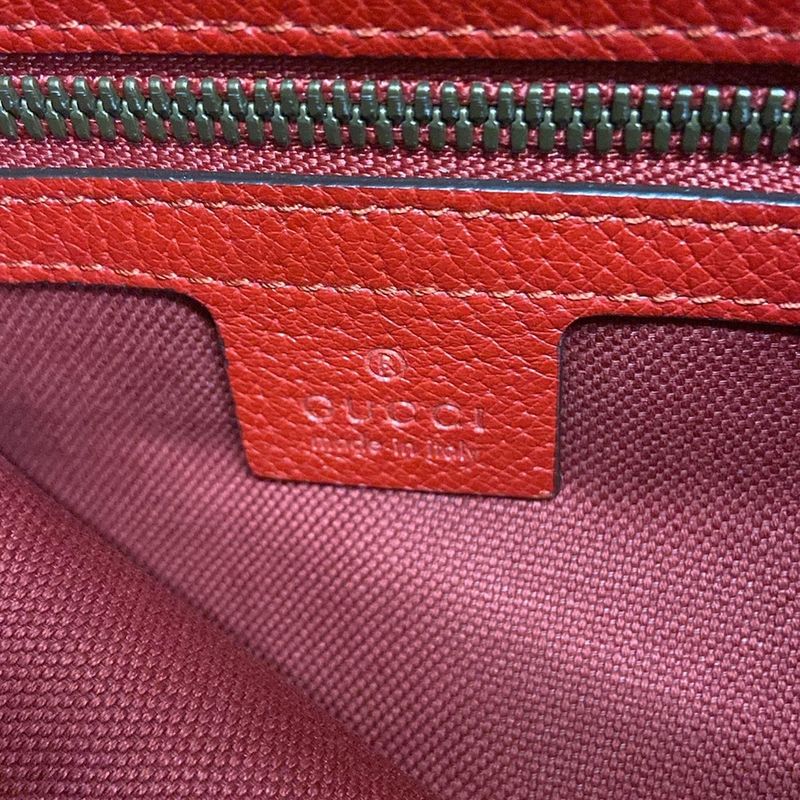 Gucci Backpack Sac Logo Sylvie Stripe Print Canvas 473872 Red X Navy X White