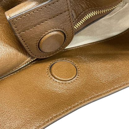 Gucci Tote Bag Horsebit 1955 623694 Dark Brown Leather