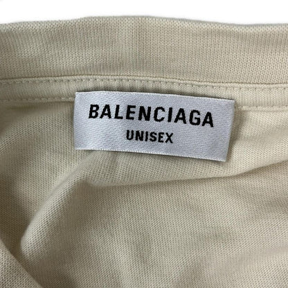 Balenciaga Short Sleeve T-Shirt Size S Men - 612965 Tmvg7 Ivory Short Sleeve