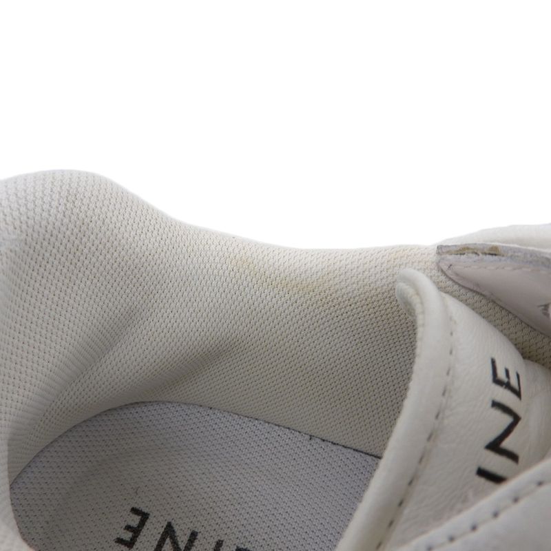 Celine Platform Sole Block Sneakers Shoes Women's White and Blue 36