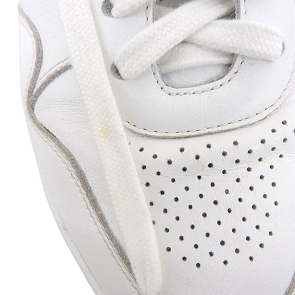 Celine Platform Sole Block Sneakers Shoes Women's White and Blue 36