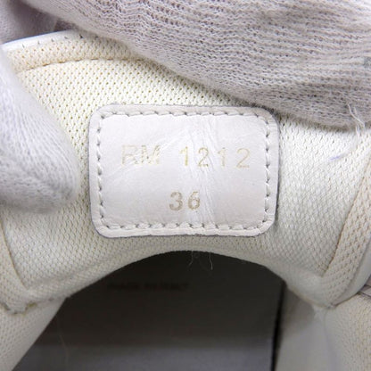 Celine Platform Sole Block Sneakers Shoes Women's White and Blue 36