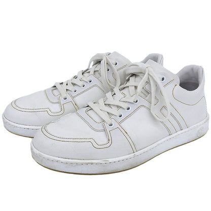 Hermes Join H Logo Leather Sneakers Shoes Men White 42.5 25ss 42.5