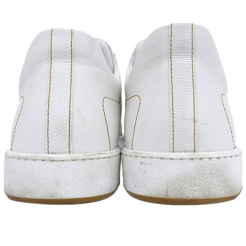 Hermes Join H Logo Leather Sneakers Shoes Men White 42.5 25ss 42.5