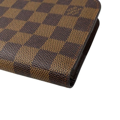 Louis Vuitton Bifold Long Wallet Portefeuille Antholite N63071 Damier Ebène