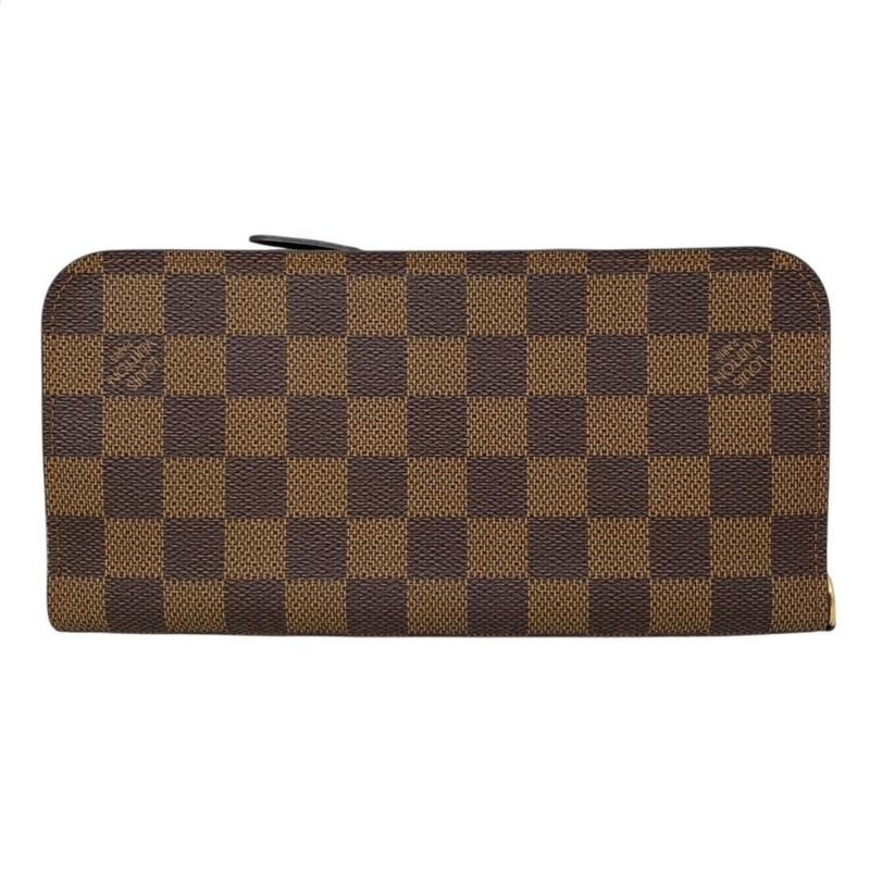 Louis Vuitton Bifold Long Wallet Portefeuille Antholite N63071 Damier Ebène