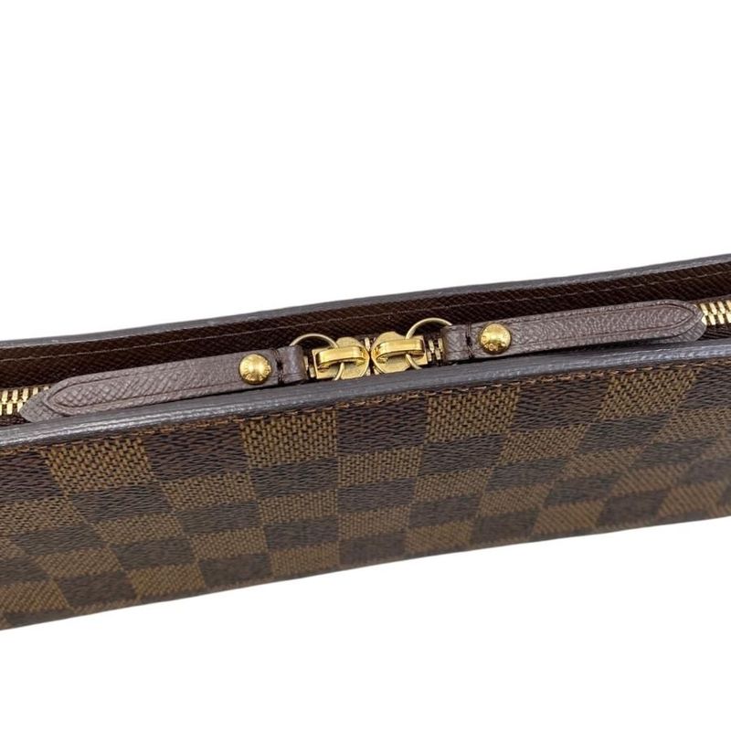 Louis Vuitton Bifold Long Wallet Portefeuille Antholite N63071 Damier Ebène