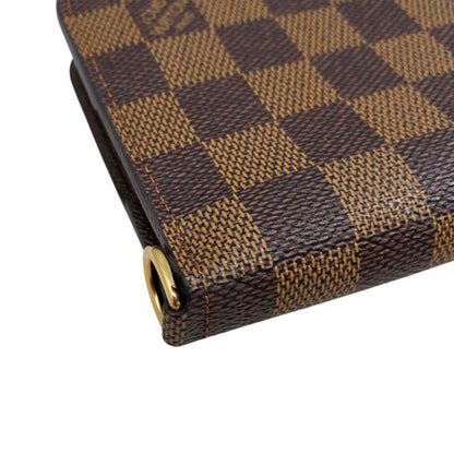 Louis Vuitton Bifold Long Wallet Portefeuille Antholite N63071 Damier Ebène