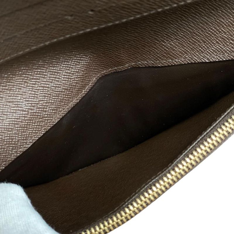 Louis Vuitton Bifold Long Wallet Portefeuille Antholite N63071 Damier Ebène