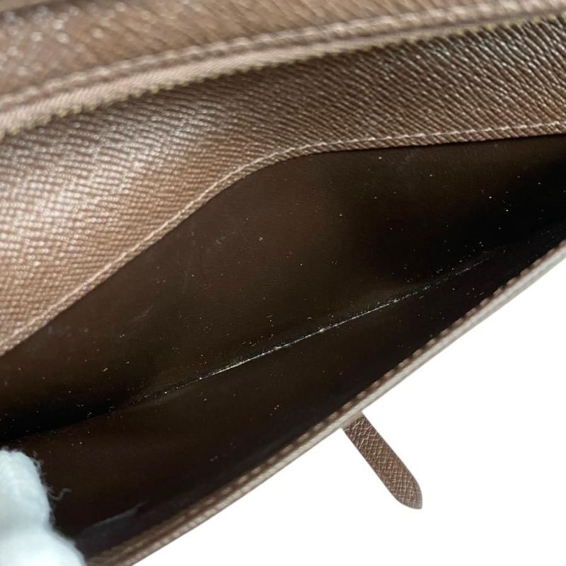 Louis Vuitton Bifold Long Wallet Portefeuille Antholite N63071 Damier Ebène