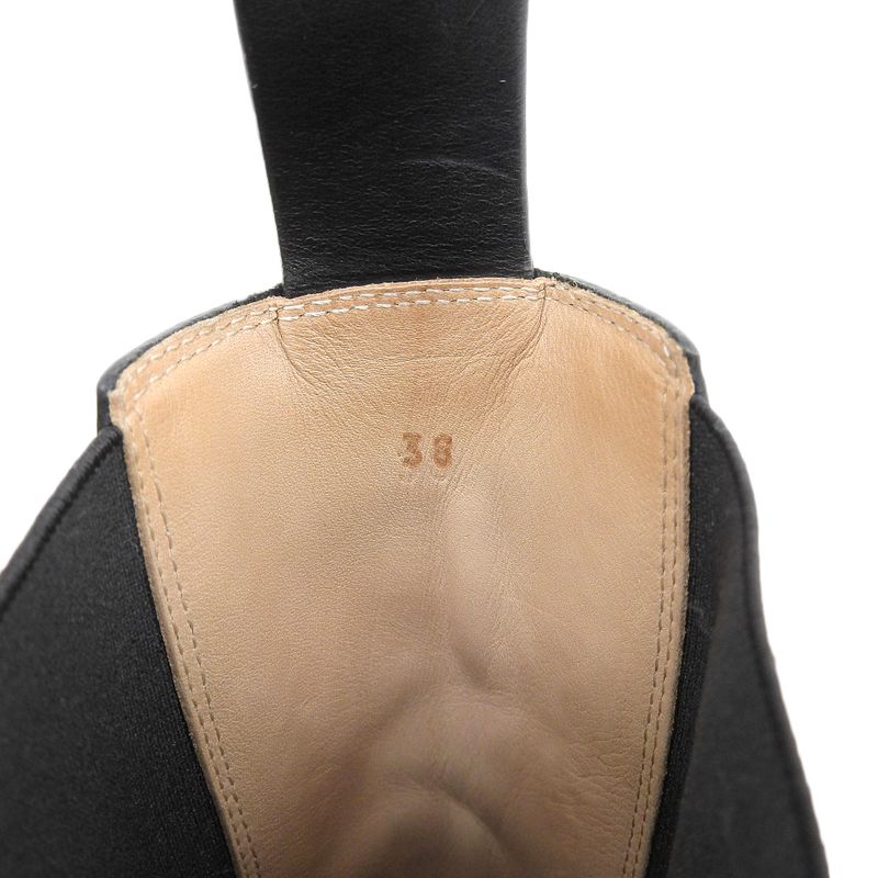 Bottega Veneta Excellent Condition Lug Chelsea Side Gore Boots Women's Black 38