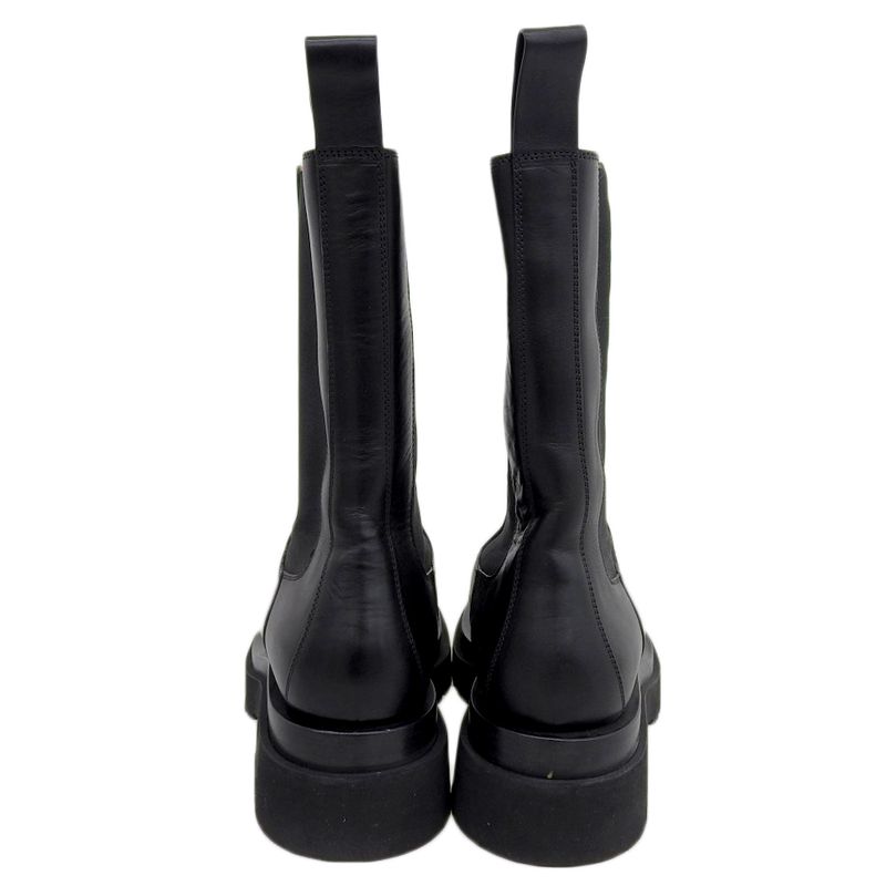 Bottega Veneta Excellent Condition Lug Chelsea Side Gore Boots Women's Black 38