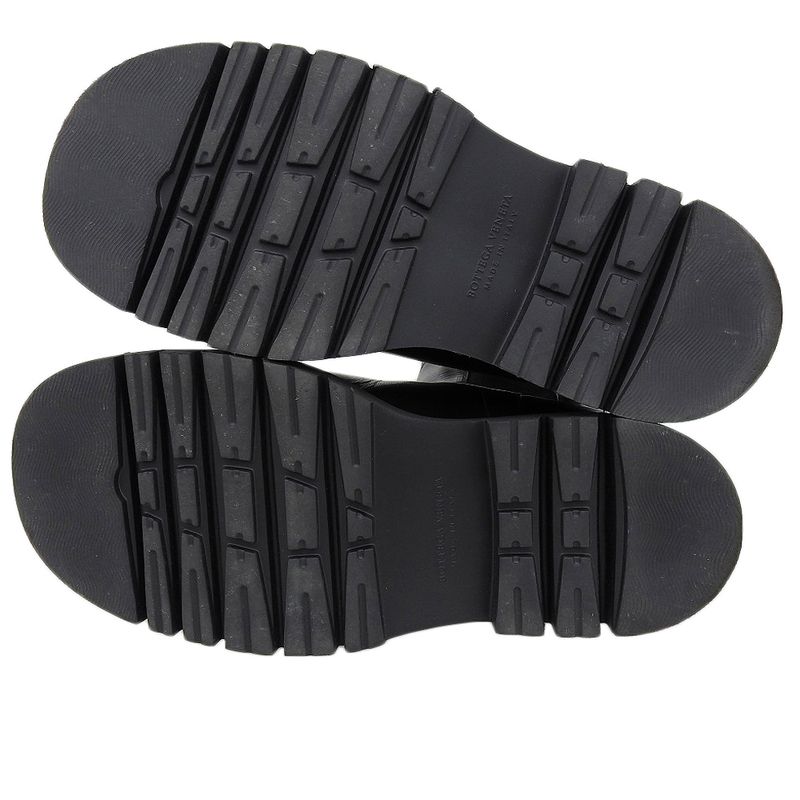 Bottega Veneta Excellent Condition Lug Chelsea Side Gore Boots Women's Black 38