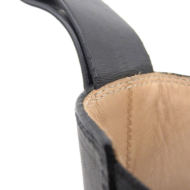 Bottega Veneta Excellent Condition Lug Chelsea Side Gore Boots Women's Black 38